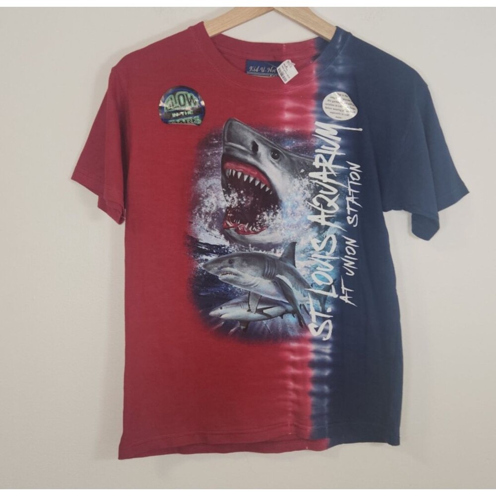 St Louis Aquarium Shark T-Shirt Glow-in-the-Dark Youth LARGE